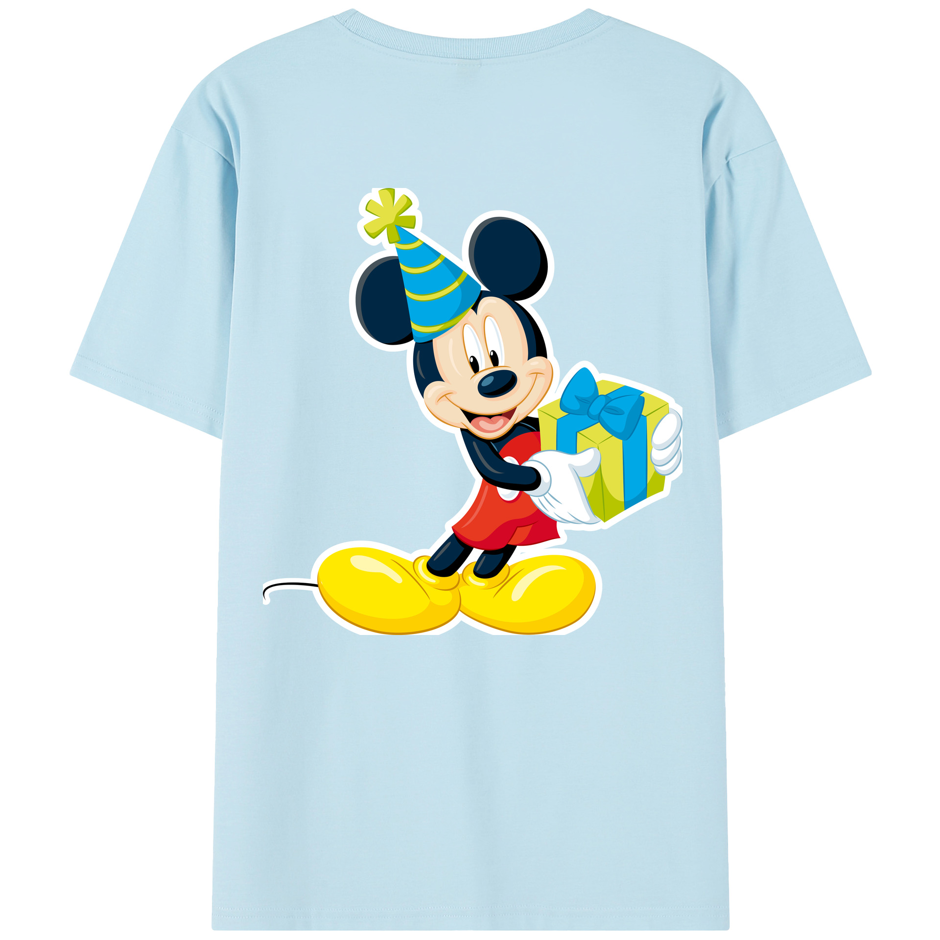 （画像用） ミッキーマウス Mickey Mouse 綿100％半袖Tシャツ（背面プリント）